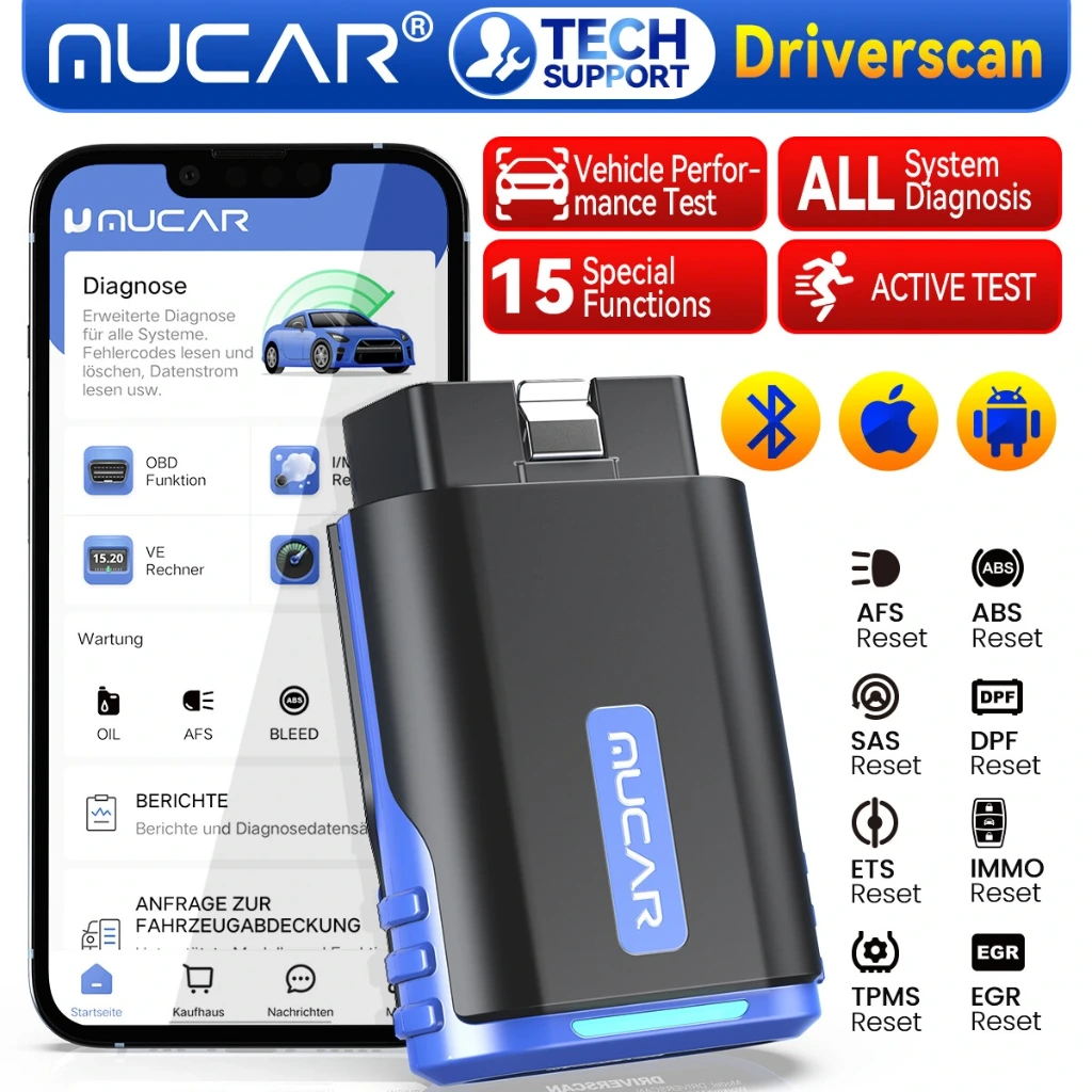 Escaner Automotriz Mucar Driverscan Prueba De Actuadores