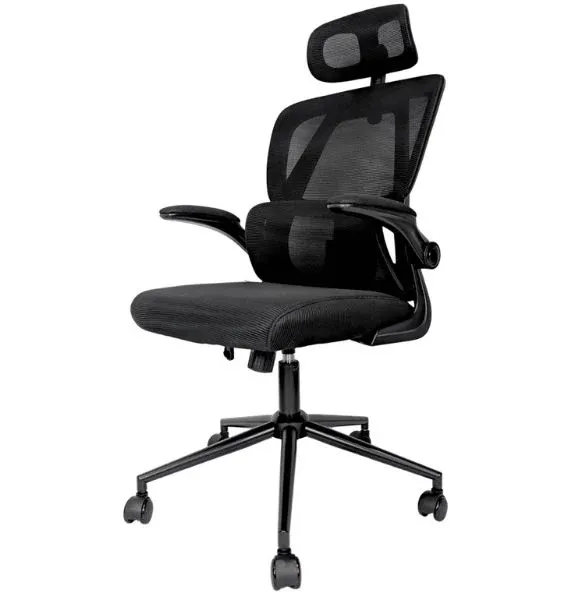SILLA JEMIP OFFICE OLD MONEY/ AJUSTE DE INCLINACION ALTURA/ ERGONÓMICA/ REPOSA BRAZOS/ NEGRO