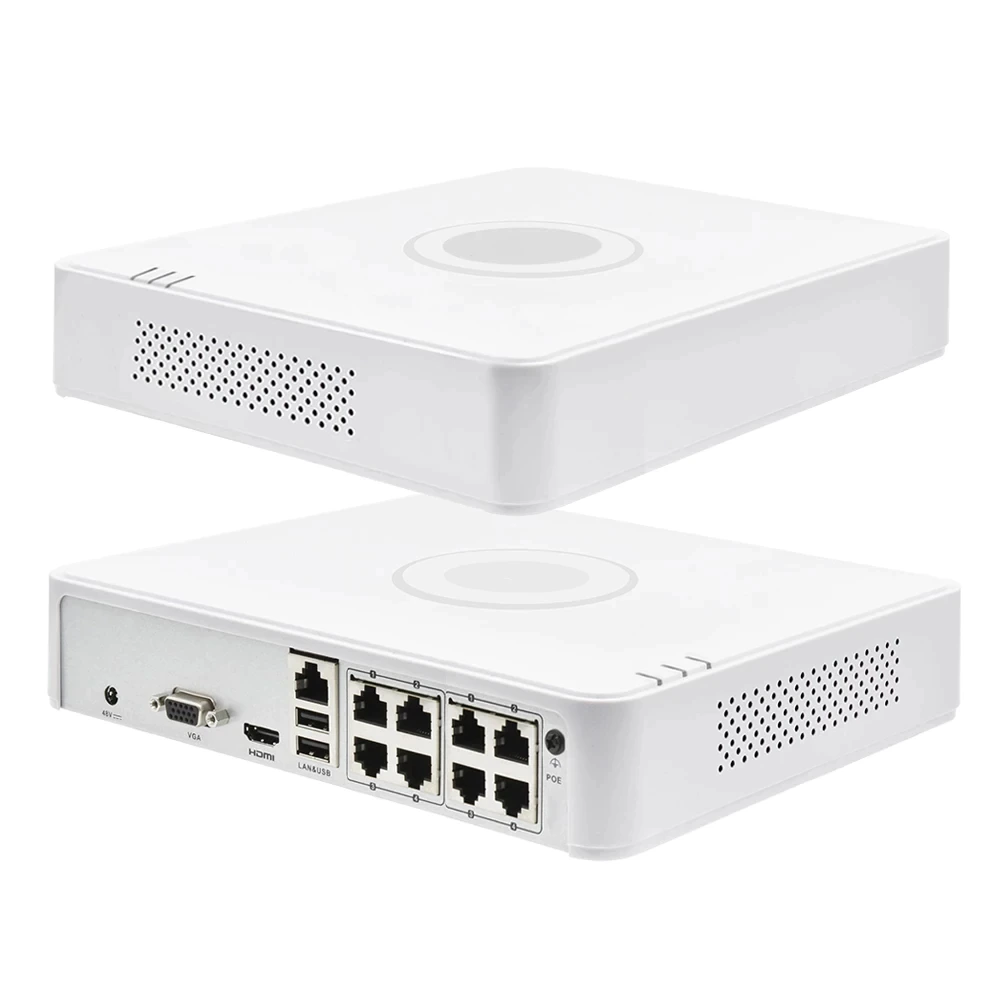MINI NVR HIKVISION DS-7100 8 CANALES 4MP 1080P 8 PUERTOS POE