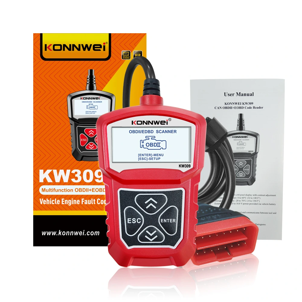 Escaner Automotriz Konnwei Kw310 Obd2 Obdii Eobd
